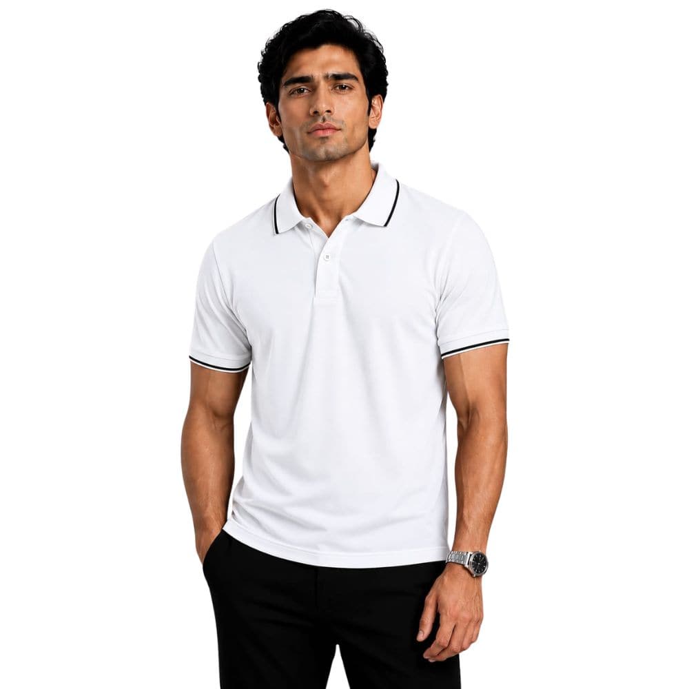 POLO T SHIRT- 100% PREMIUM COTTON-PT - KARDHAR Custom Apparel View 3