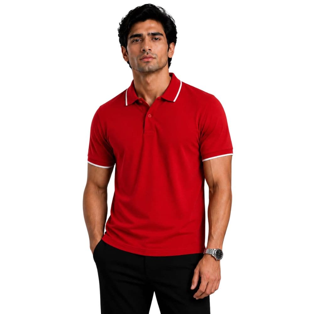 POLO T SHIRT- 100% PREMIUM COTTON-PT - KARDHAR Custom Apparel View 8
