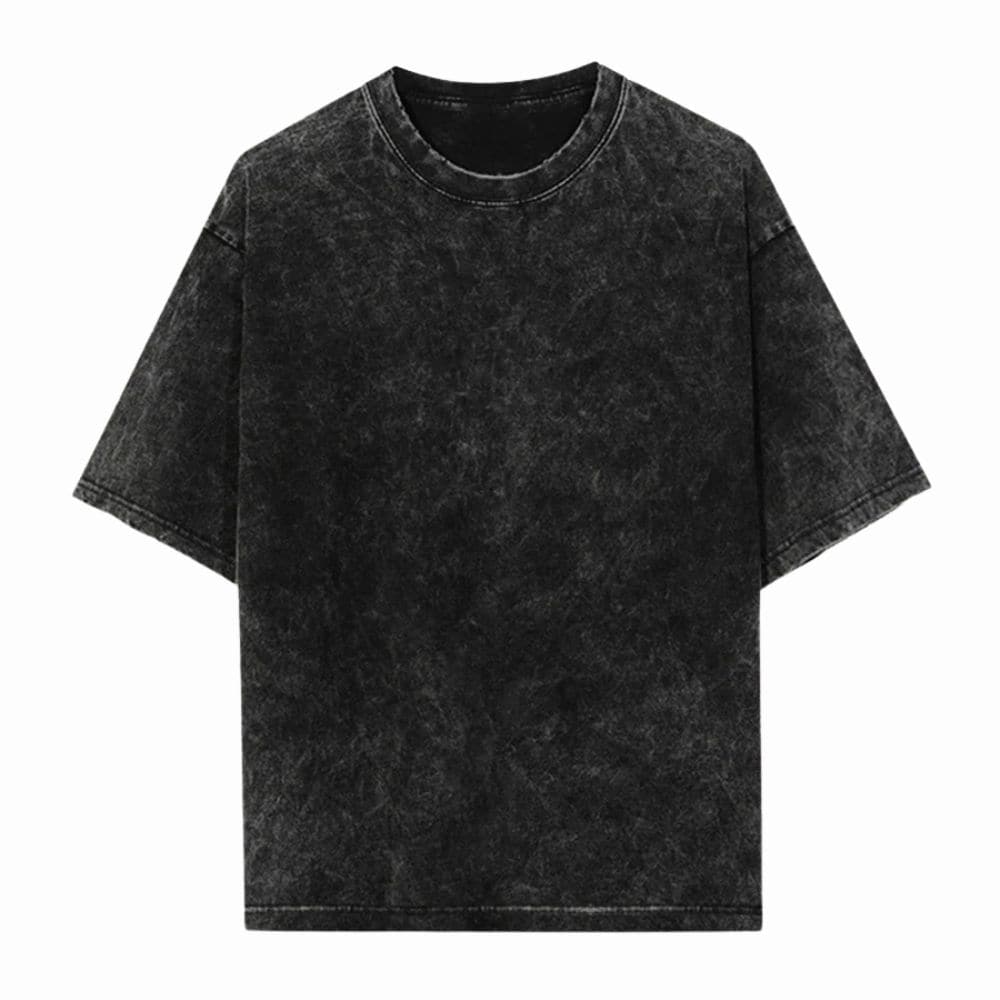 ACID WASH T SHIRT- 100% COTTON T SHIRT - KARDHAR Custom Apparel